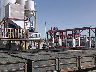 自動(dòng)化泡沫混凝土砌塊生產(chǎn)線(xiàn)